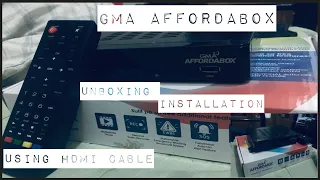 Download GMA affordabox unboxing, easy installation using HDMI cable,Usb port video test 1080p quality MP3