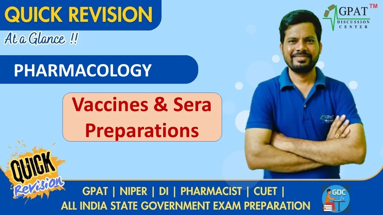 Vaccines & Sera Preparations- Tricks & Mnemonics || Quick revision at a glance |#english#gdcclasses
