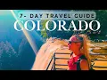 Ultimate 7 Days in Colorado Waterfalls Wildlife Wild Views