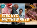 Stec Efrog Newydd Matthew Rhys Matthew Rhys NYC Steak Chris a r Afal Mawr S4C
