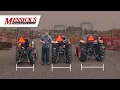 Kubota Narrow Tractors Compared B2401 L3520 L4802 Side by Side
