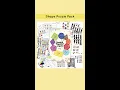 Shape Puzzle Pack Printable