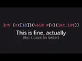 Understanding why C declarations are such a mess