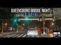 Ed Koch Queensboro Bridge Night Drive 4K Long Island City Queens Plaza Lower Roadway NYC POV