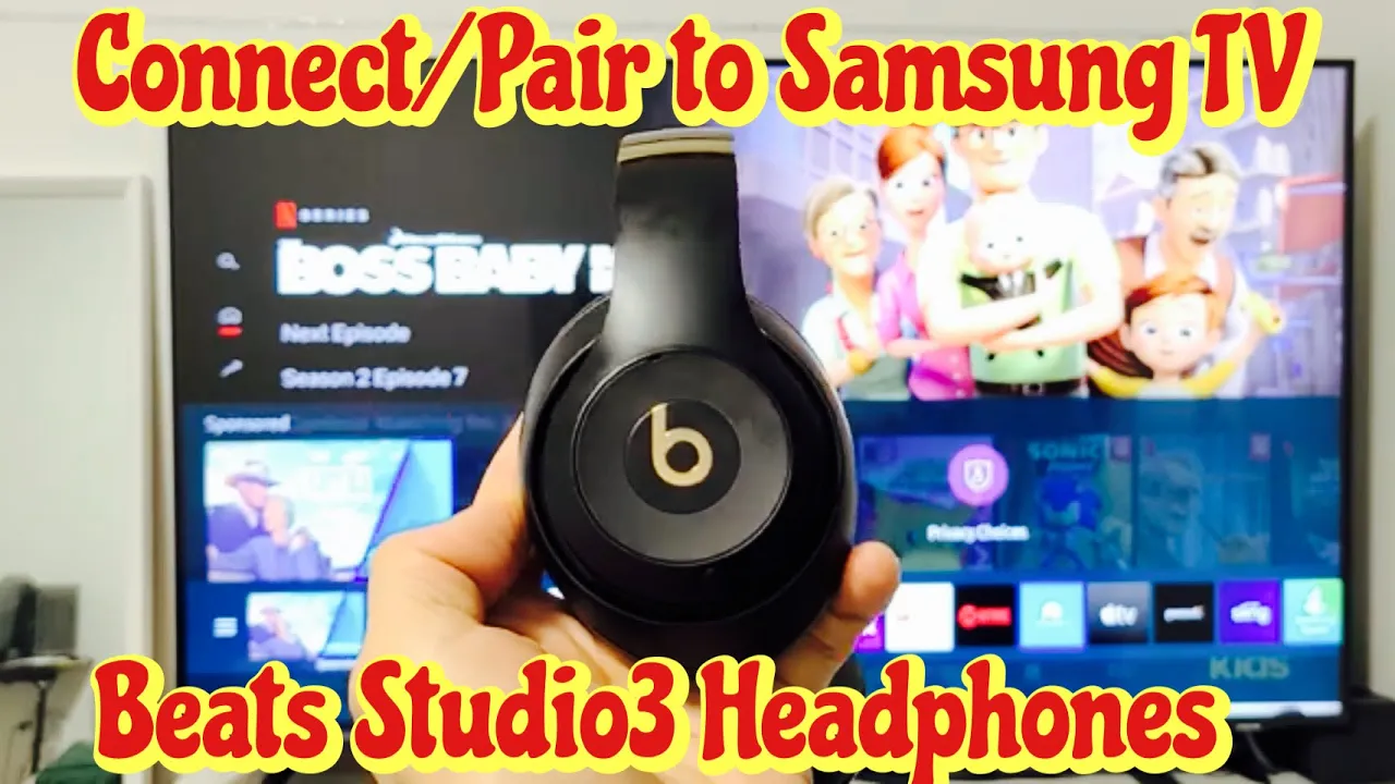 Beats Studio 3: Headphones: How to Pair/Connect to Samsung TV via BlueTooth
