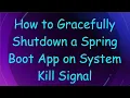 How to Gracefully Shutdown a Spring Boot App on System Kill Signal