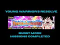 Young Warrior's Resolve All Burst Mode Missions Completed | DBZ Dokkan Battle