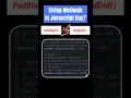 Padstart Vs Padend String Methods in Javascript Day7