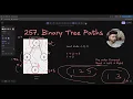LeetCode Problem 257 Binary Tree Paths - Code Walkthrough