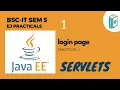 Enterprise Java Tutorial Login page application using Servlet