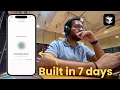 How I built an AI journaling app in 7 days