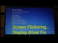 How to fix Screen Flickering display driver issue in HP windows 10 laptop