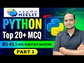 Python Tutorial for Beginners to Advance PART 2 O Level Python Programming MCQs M3-R5 1