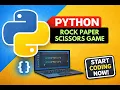Build Rock Paper Scissors Game in Python Beginner Python Project Python Full Course