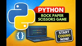 Build Rock Paper Scissors Game in Python Beginner Python Project Python Full Course