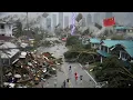Download Lagu China Now: Supertyfoon Ragasa met windsnelheden van 270 km/u blaast huizen en auto's weg in Guang...