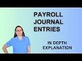 Payroll Journal Entries In Depth Review with Debit and Credit Explanations Part 1
