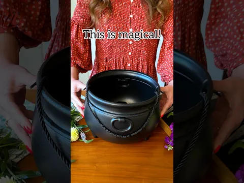 Magical mystical cauldron centerpiece idea for halloween! 🌿🔮✨