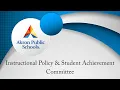 Instructional Policy Student Achievement Committee Meeting Livestream - January 13 2026