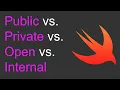 Public vs Private in Swift 5 - Access Control Xcode 11