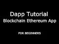 Tutorial dapp with Solidity Truffle Web3 and Javascript