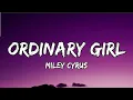 Download Lagu Miley Cyrus - Ordinary Girl (Lyrics) \