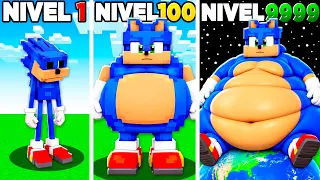 EVOLUINDO o SONIC MAIS GIGANTE do Minecraft