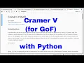 Python - Cramer s V