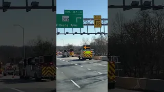 Crash truck Arbutus MD I-695 Maryland