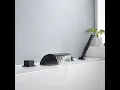 How to install Sumerain Roman Tub Faucet Waterfall Bathtub Faucet With Hand Shower High Flow Rate