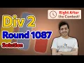 Codeforces Round 1087 Div 2 Solutions by Arpa