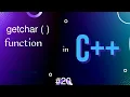 getchar function in C C