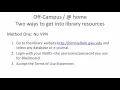 Login to Himmelfarb Library From Off-Campus