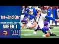 Vikings vs Giants Full Highlights 1st 2nd QTR Aug 15 2026 NFL Preseason Week 1