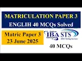 Download Lagu STS IBA Screening Test Matriculation Paper 3 English MCQs Solved STS Matric Paper 23 6 2025
