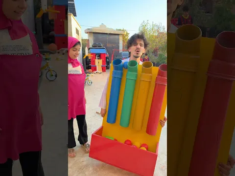 أدخل الكرة بلأنبوب الملون لأستريح 😱 وصدمة !!!