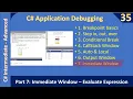 C Debugging Part 7 - Immediate Window C Advanced