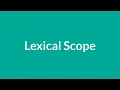 Lexical Scope JavaScript