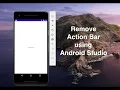 Remove Action Bar from Android Studio in 2021