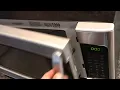 fix a microwave oven that TURNS ON when you open the door