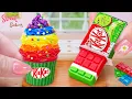 Download Lagu 💗 Mini Rainbow Chocolate Ice Cream \u0026 Mini Watermelon Cookie Cake 💗 Beautiful Mini Cake Recipe 💗