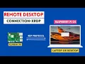 Remote Desktop Connection with Raspberry Pi4 from Windows Computer