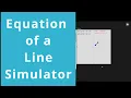 Equation of a Line Math Simulator p5 js