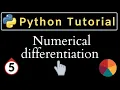 Numerical differentiation of discrete data in python complete tutorial