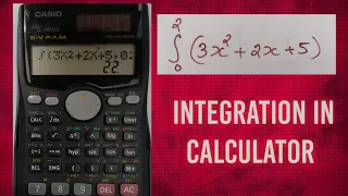 How to do integration on calculator fx-991ms