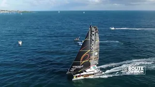 Route du Rhum Arrivals  Roland Jourdan, Le Mag Nov 27, Catherine Chabaud. ENG. Subs