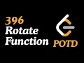Leetcode 396 Rotate Function Math C POTD