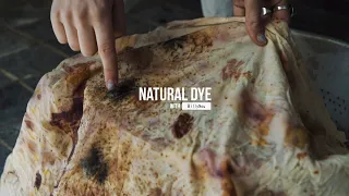 HOW TO BUNDLE DYE AT HOME WITH FOOD WASTE NATURAL DYE BOTANICAL COLOUR