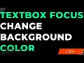 change textbox background on focus input textbox focus