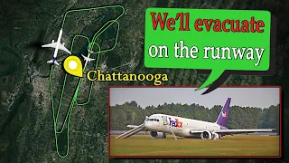 EMERGENCY GEAR-UP LANDING FedEx B757 at Chattanooga
